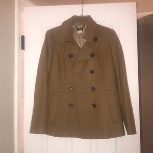 J Crew Tan Peacoat